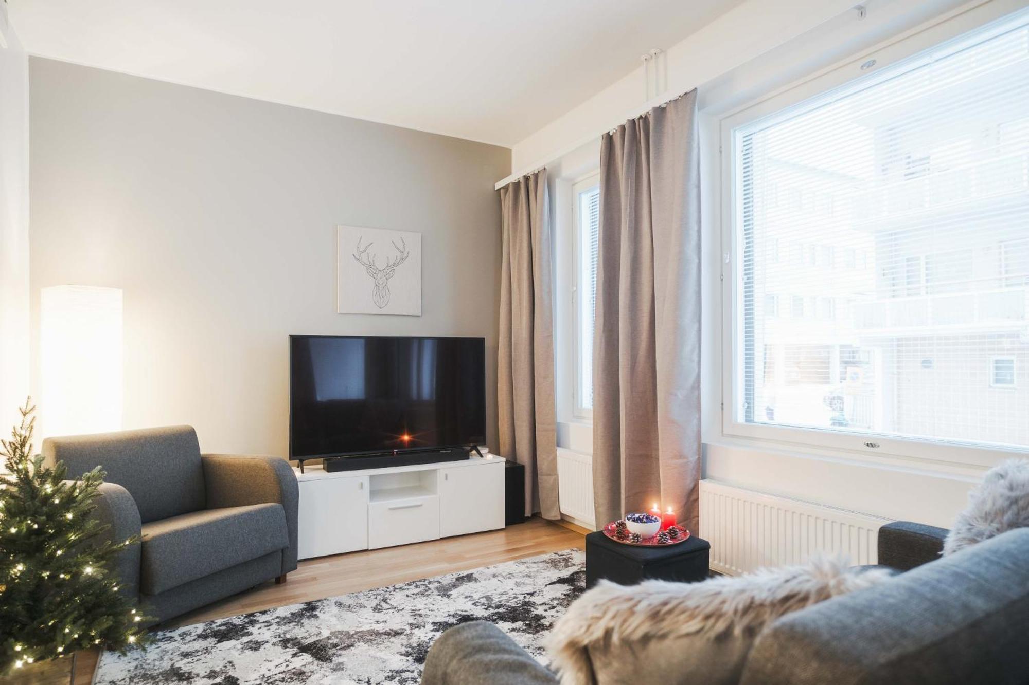 Cozy City Apartment With Sauna ロヴァニエミ エクステリア 写真
